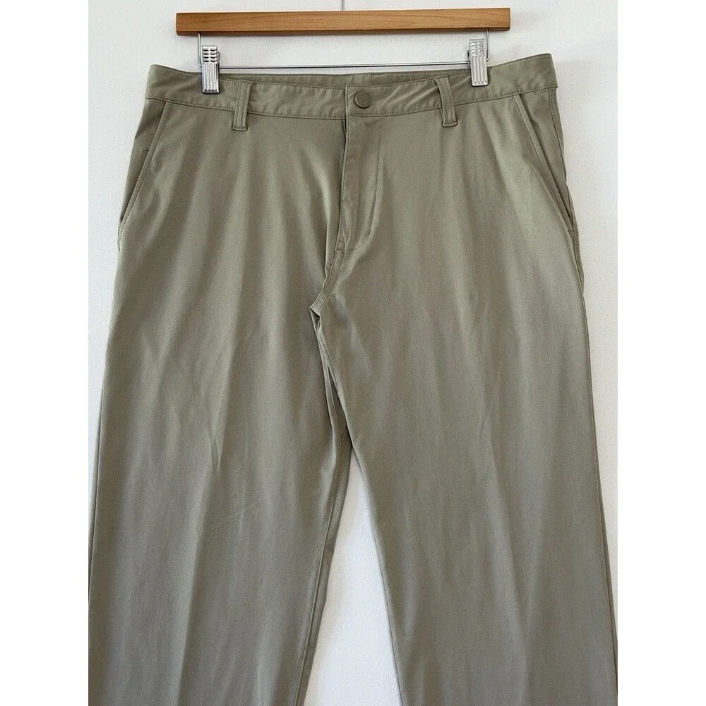 Rhone Commuter Pants 33x32 Beige Khaki Golf Performance Chino Stretch Preppy